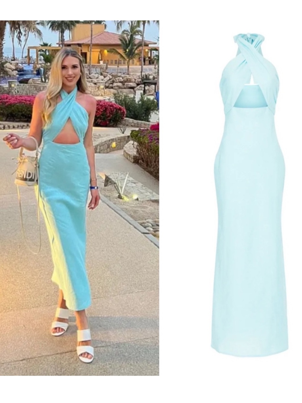 Simon Miller Blue Breeze Yabba Linen Dress 8